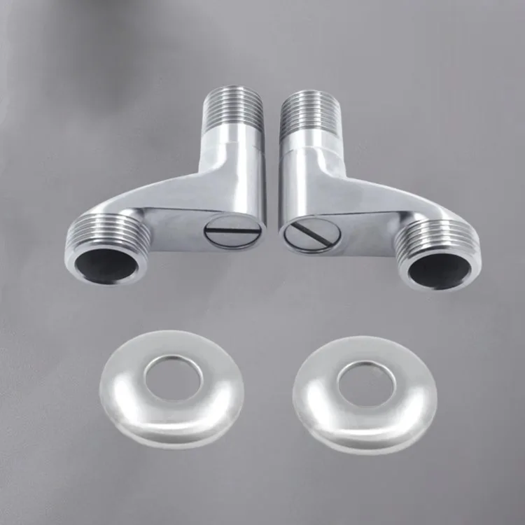 304 Stainless Steel Shower Adjustable Eccentric Connectors, 70-230mm Offset Extender Set