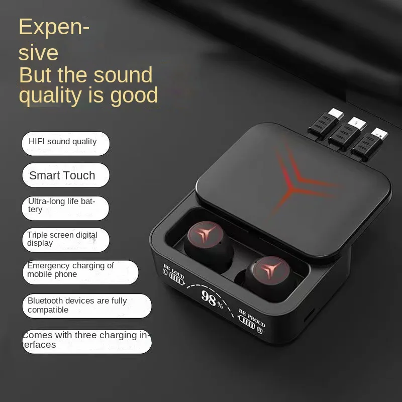 TWS 5.3 Earbuds Sport Bluetooth Headphone Waterproof Wireless Earphone Noise Cancellation Headsets with Microphone for Gaming