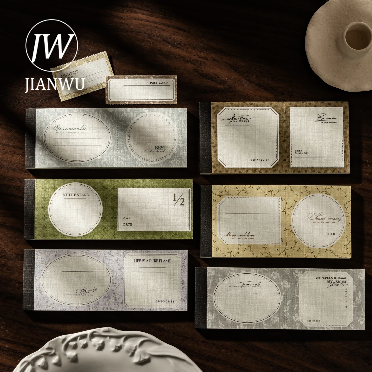 

JIANWU цветок ответ серии винтажная этикетка бордов пейзаж материал для коллажа альбом для заметок креативный мусорный журнал канцелярские принадлежности