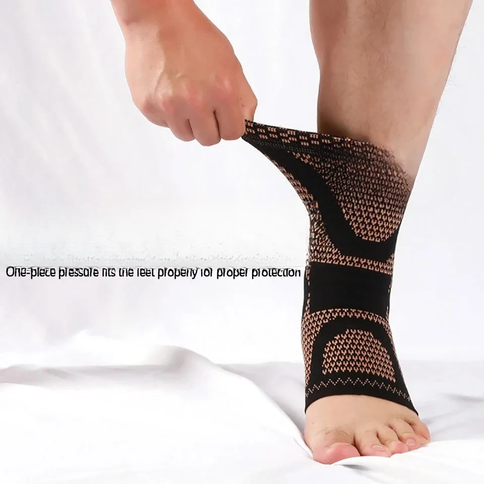 1 قطعة دعامة دعم خلخال رياضية مضغوطة للرجال والنساء للجري وكرة القدم وكرة السلة والرياضات الخارجية وواقي الكاحل