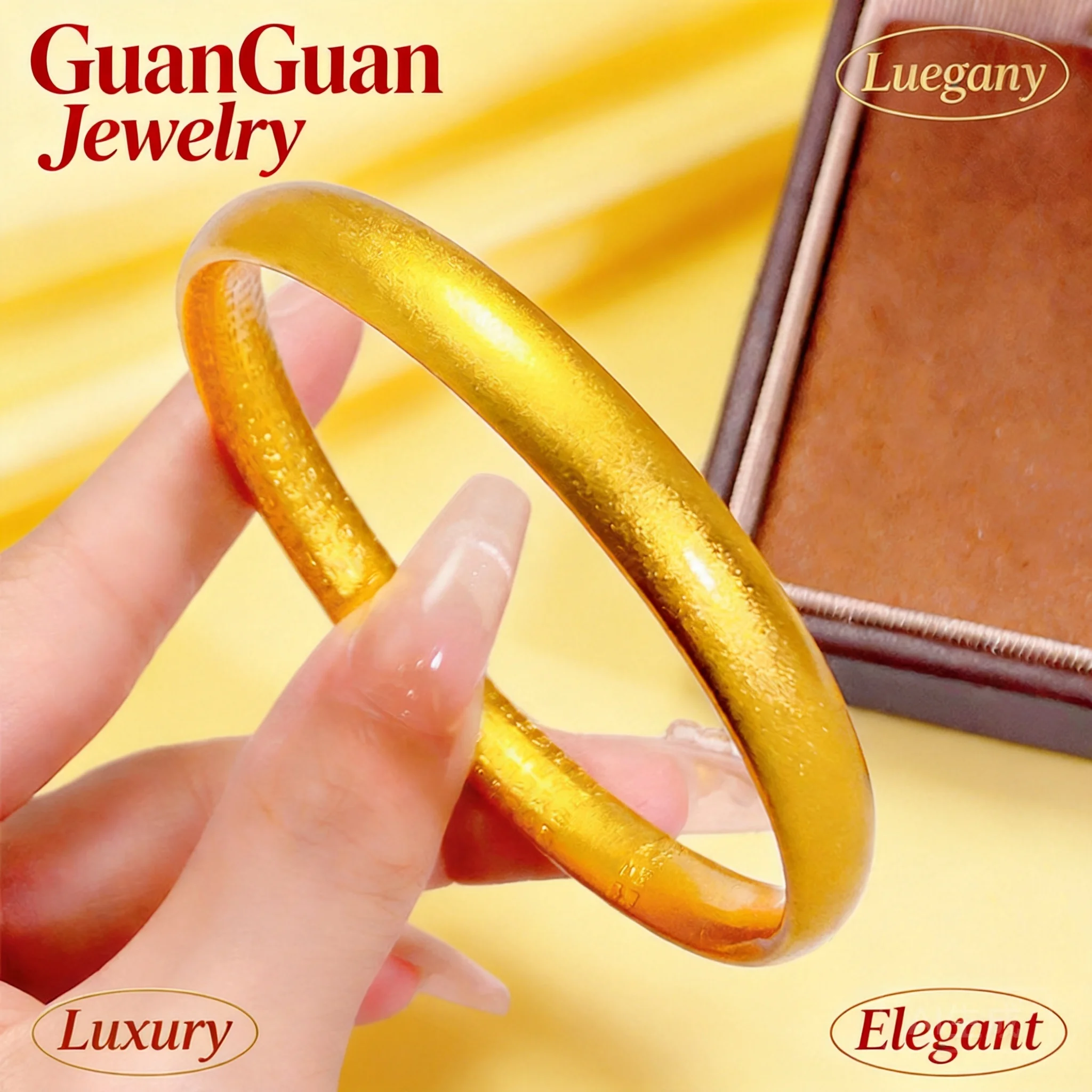 

2026 Chinese Trend Heart Sutra Loach Back Bangle Bracelet For Women Casual Daily Wear Party Gift Brass Gold Plated Jewelry Whole