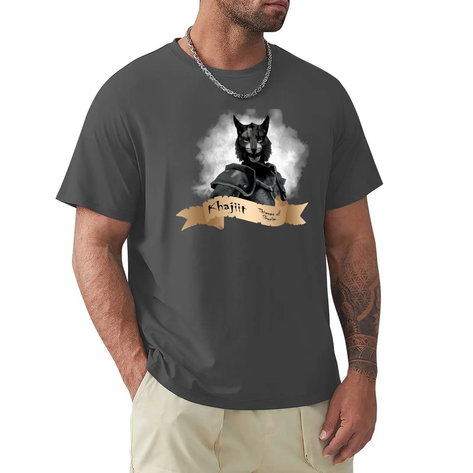 

Khajiit T-Shirt funny t shirts plus size t shirts mens workout shirts