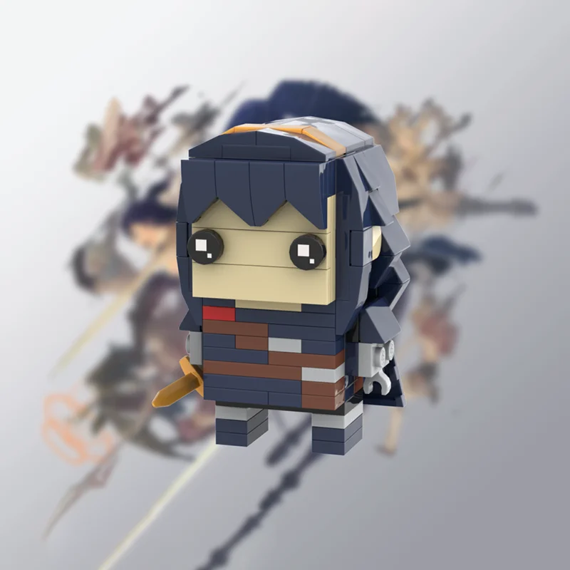 153pcs MOC 브릭헤드즈 루시나 파이어 엠블럼 어웨이크닝 모델 장난감 크리스마스 선물 블록 조립 DIY 창의적 아이디어