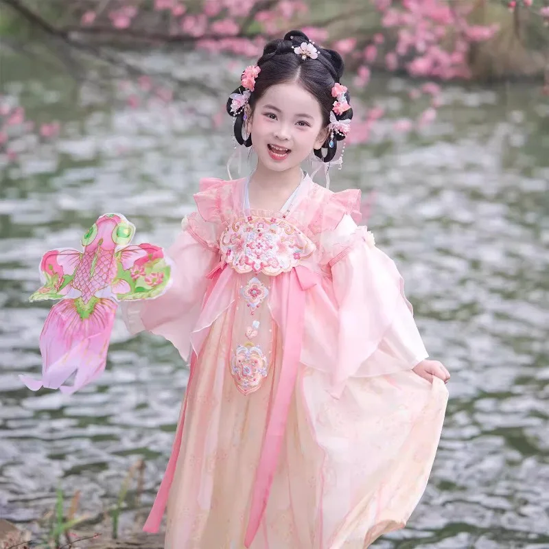 Hanfu 2026 spring new models, female treasure Chinese style Tang clothing, daily antique fairy style elegant princess dress