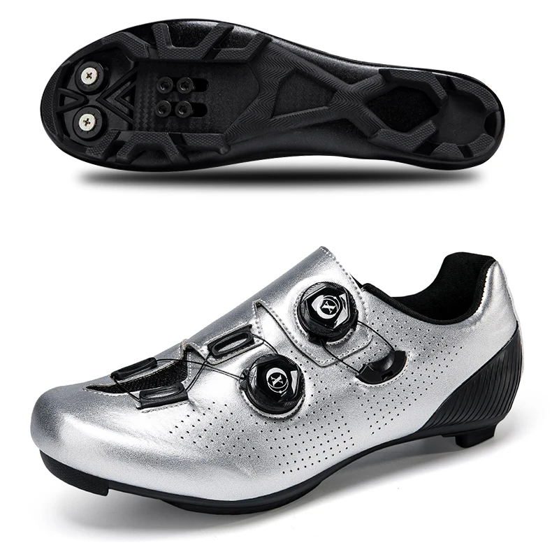 Men\'s Pro Cycling Sneakers Road  mtb Cycling Shoes Cleat Slip Resistant Self Locking  Cycling Shoes