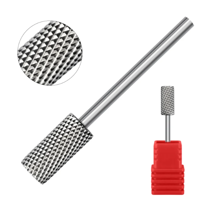 لقمة مثقاب الأظافر بسرعة، أداة احترافية للعناية بالأظافر، جودة صالون الأظافر، رأس تلميع الأظافر من فولاذ التنغستن الفضي