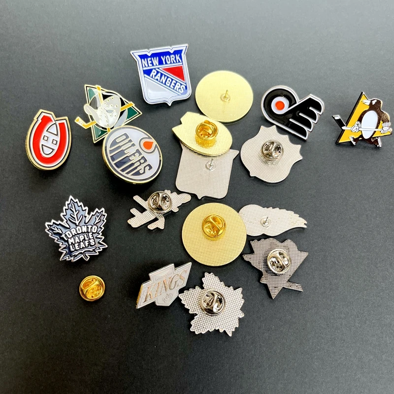 NHL Ice Hockey League Detroit Red Wings Team Badge Chest Pin Fan Wearing Items Sport Fitness Fans Supplies Other Brands view 5