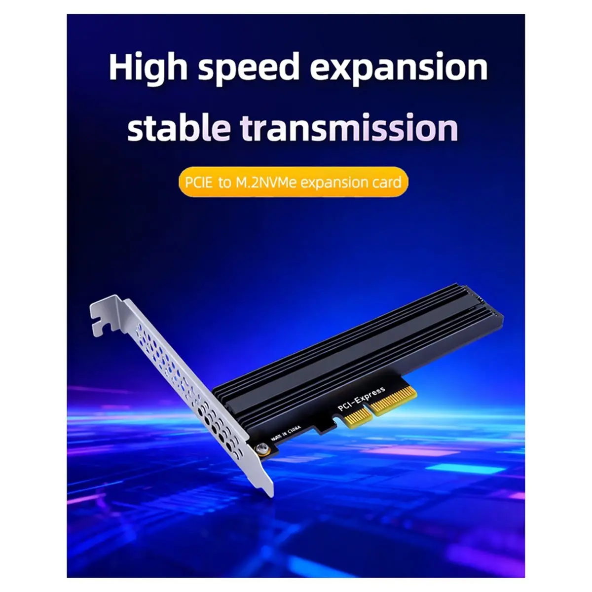 DT81 Desktop PC M.2 NVMe SSD to PCIe 4.0 Adapter Card 64Gbps M-Key PCIe 4.0 X4 Expansion Board for PCI-E 4.0/3.0 M.2 NVMe