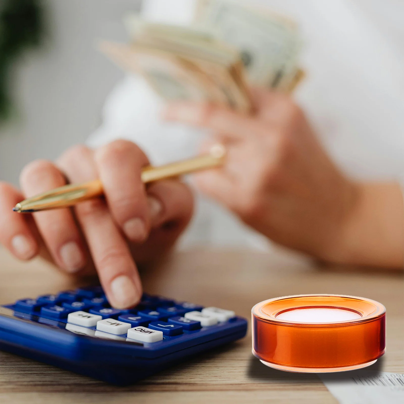 4 Pcs Money Counting Cylinder Fingertip Moistener for Bank Accessories Cash Sponges Hand