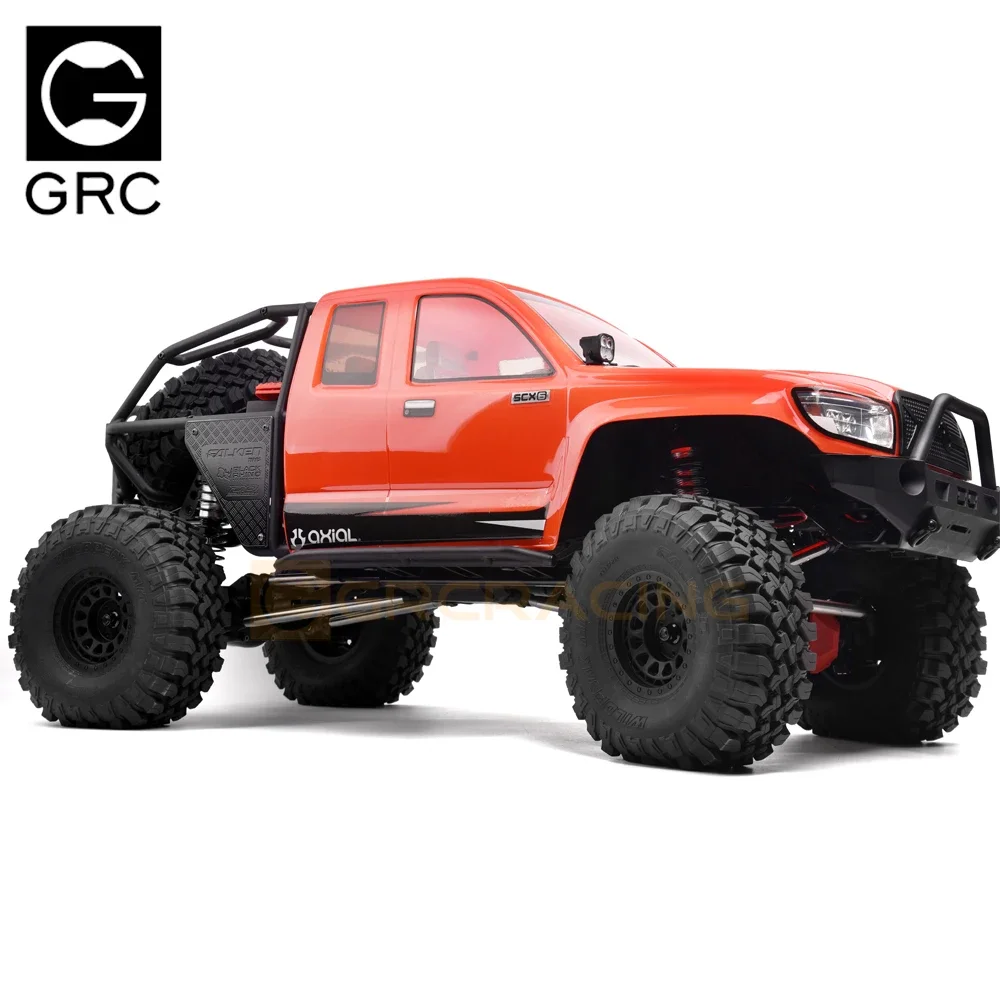 Barra protetora lateral do para-choque dianteiro de metal, peças decorativas para carro crawler 1/6 rc axial scx6 honcho trail, peças diy