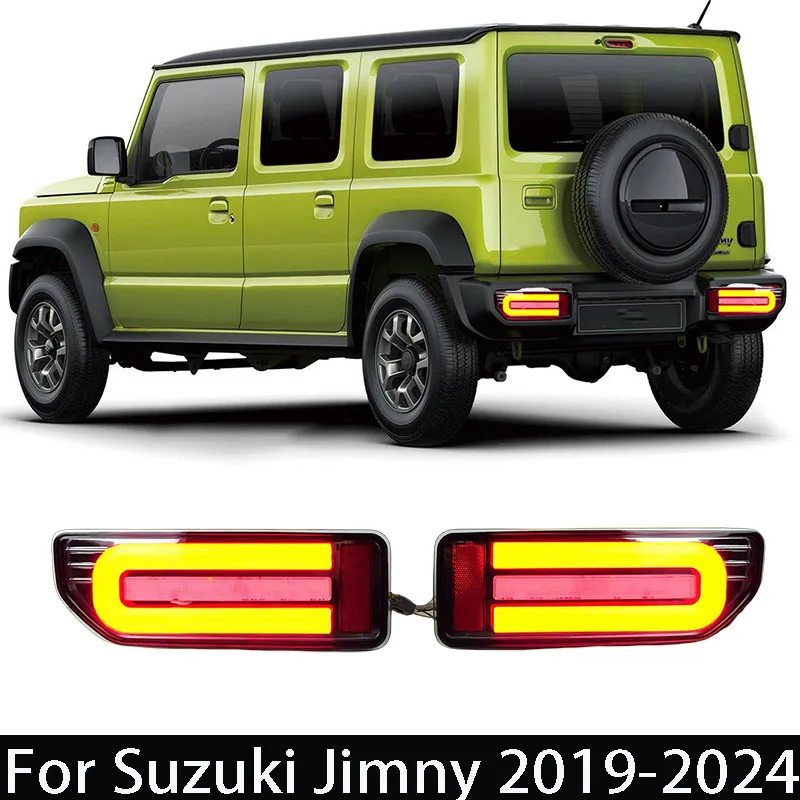 

2pcs Car LED Tail Light Assembly For Suzuki Jimny 2019-2024 Rear Brake Lamp Turn Signal Light Modified Car Accessories