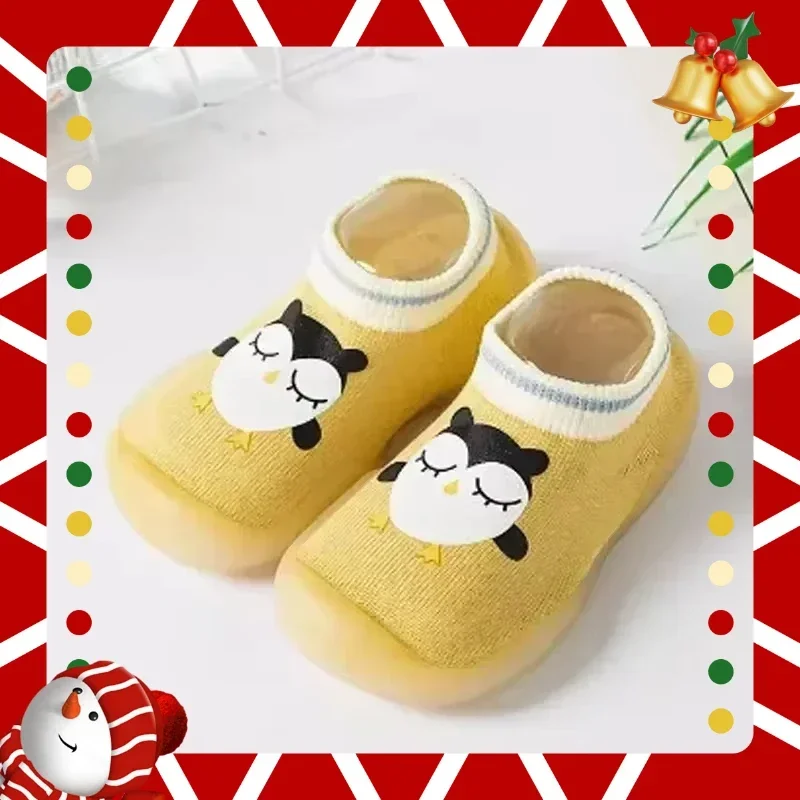 

Cute Indoor Floor Socks And Shoes Baby Soft Sole Cartoon Print Toddler Shoes Children's Spring And Summer Breathable