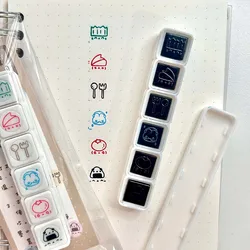 Kawaii Decal Stamps for Scrapbooking Stationery Decorative Stamps For Arts Diy Crafts Album Journal Planner