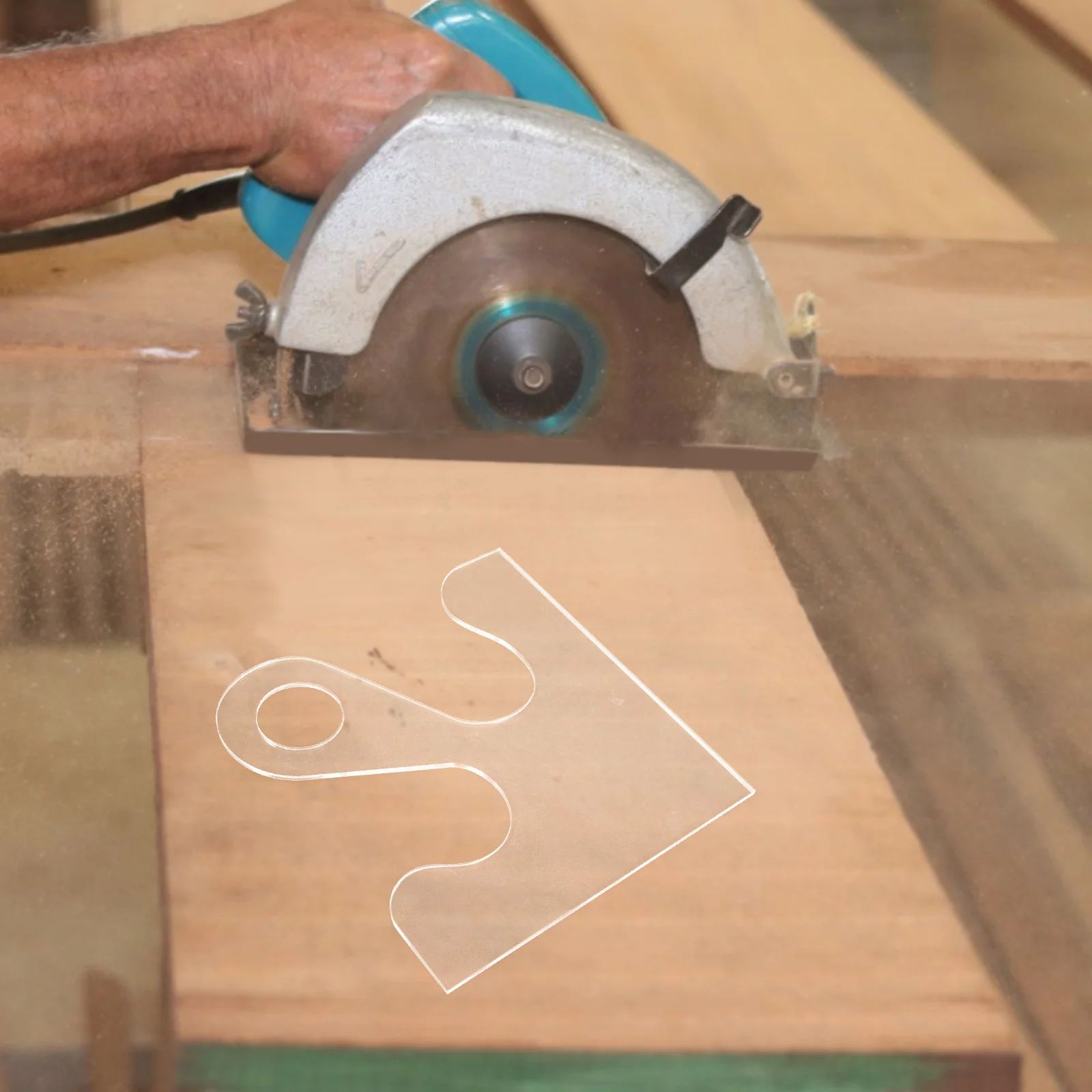 

Acrylic Cutting Board Template Charcuterie Handle Router Templates for Woodworking DIY Lightweight Easy Storage Kitchen Tool