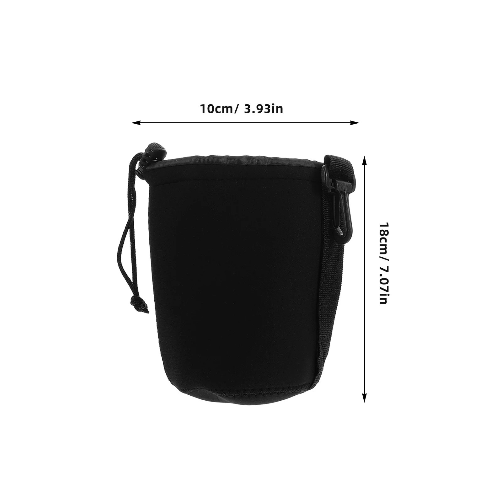 2Pcs Camera Lens Pouch Water-Resistant Protective Case Versatile Fit Multi-Functional Use for Photographers Compact Camera Case