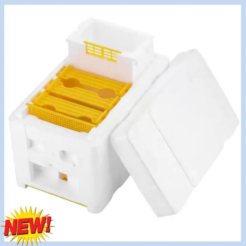 

AT14 2Pcs Bee Hive Frame Holder Equipment Kit Bee Hive Foam Beekeeping Box Beehive Garden Bee Keeping Bee Tool Nest Case