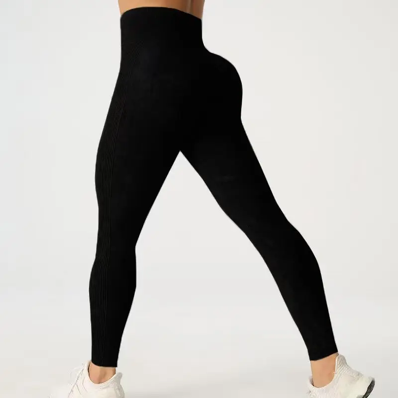 Seamless Peach Butt Yoga Pants, Belly-Controlling, High-Waisted Butt-Lifting Fitness Pants, Women Running Sports Tight Trousers