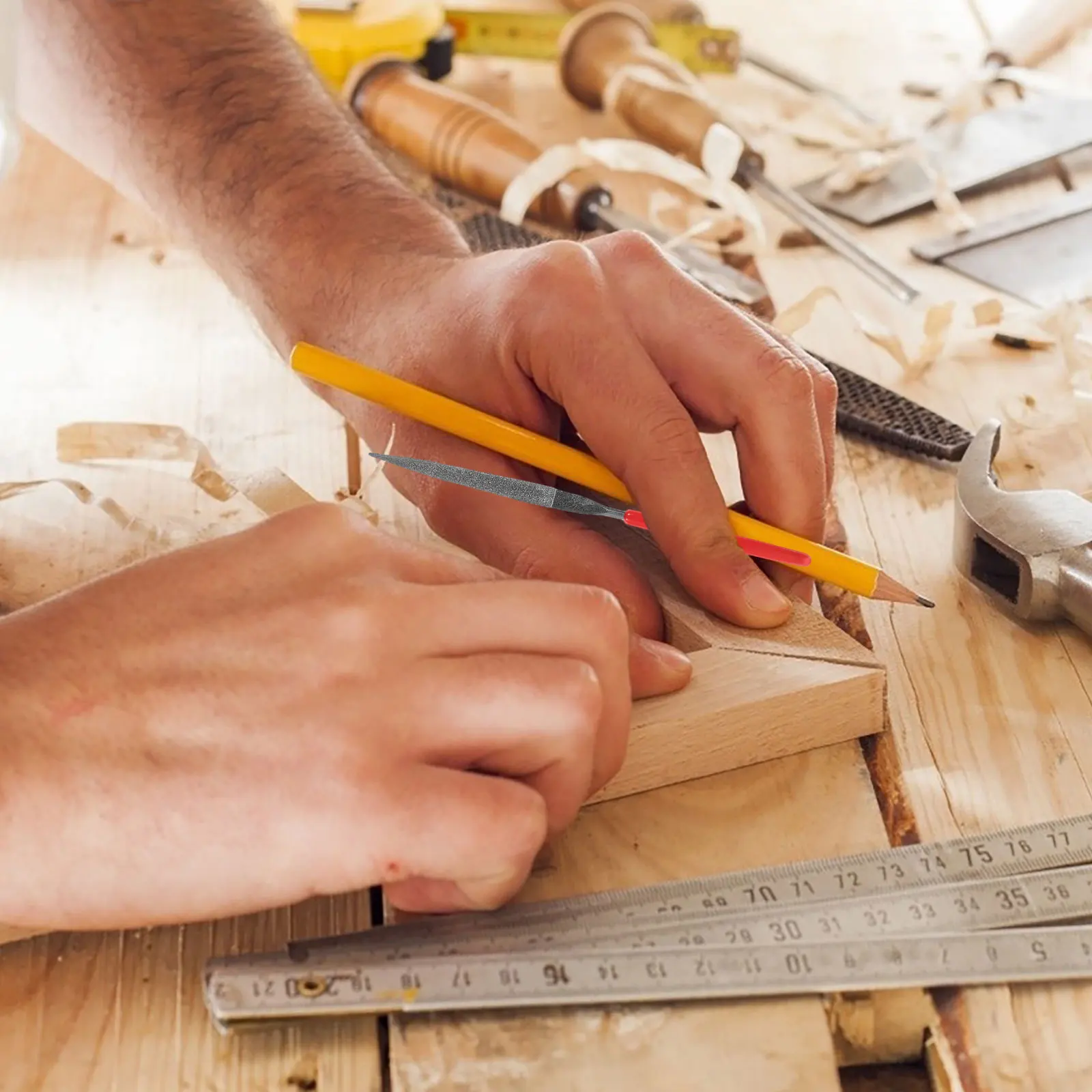 

10Pcs Mini Diamond Needle File Set Titanium Coated Small Metal Files Precision Wood Metal Jewelry Carving Tools