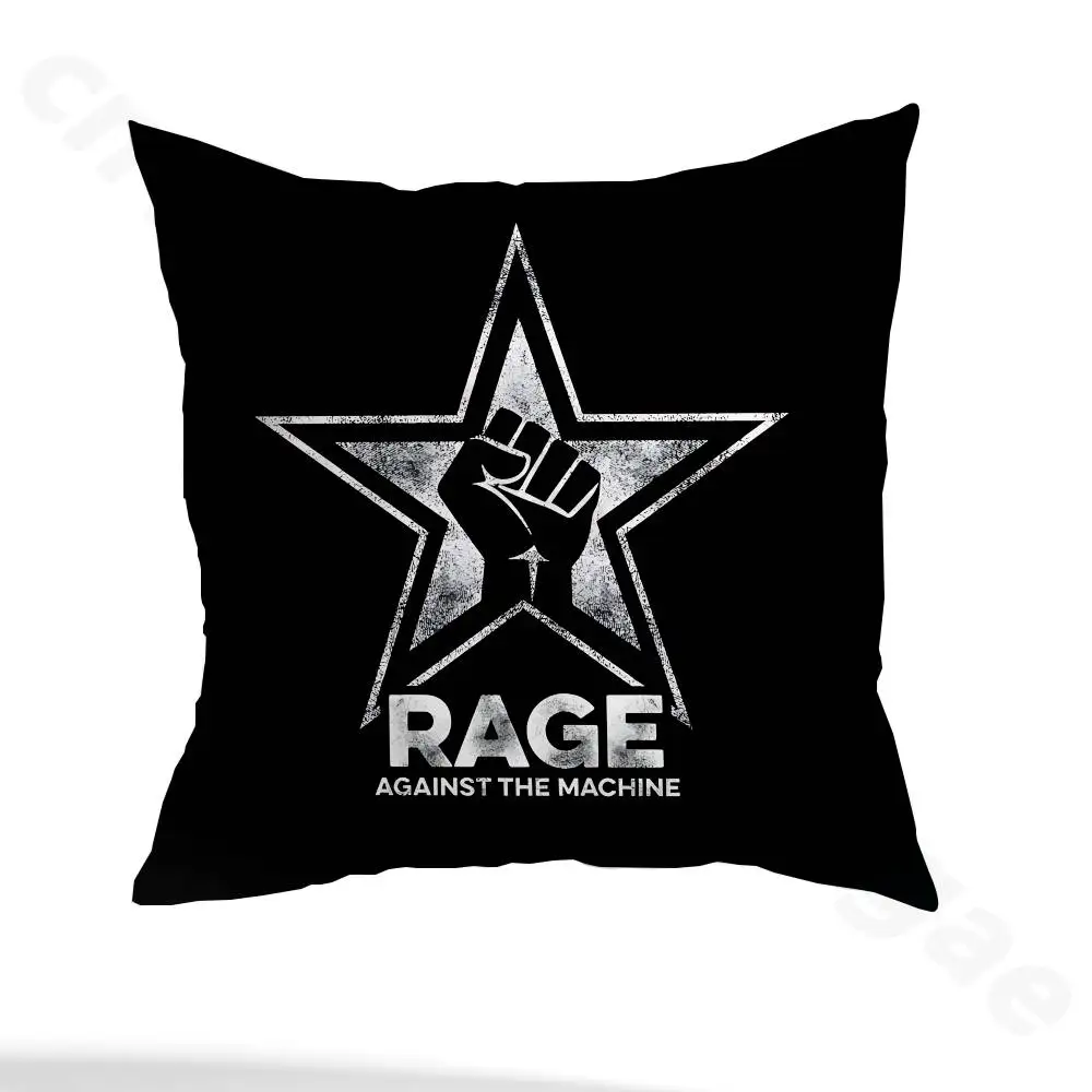 R-Rage Against the Machine Pillow Case Pillow Case Living Room Sofa Cushion Cover Suitable For Home Bedroom Room Decoration