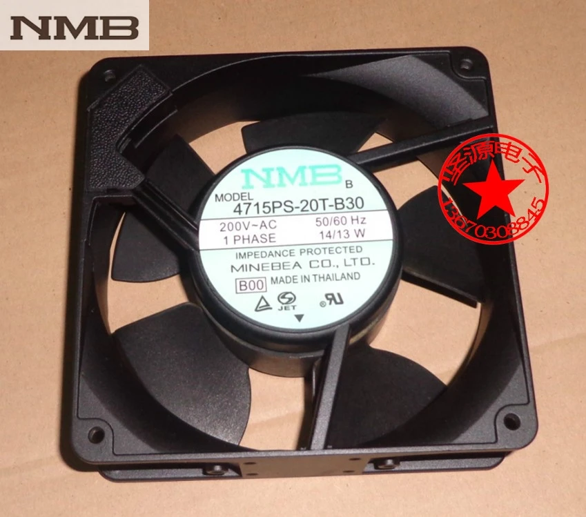 

For NMB 4715PS-20T-B30 12038 12cm 200V 14 / 13W aluminum frame industrial fan