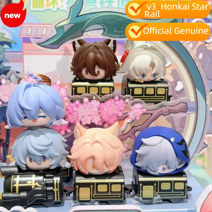 Mihoyo v3 Official Genuine Honkai Star Rail Stackable Figures Trendy Blind Box Toy Figurine Desktop Decoration Gift Ornament