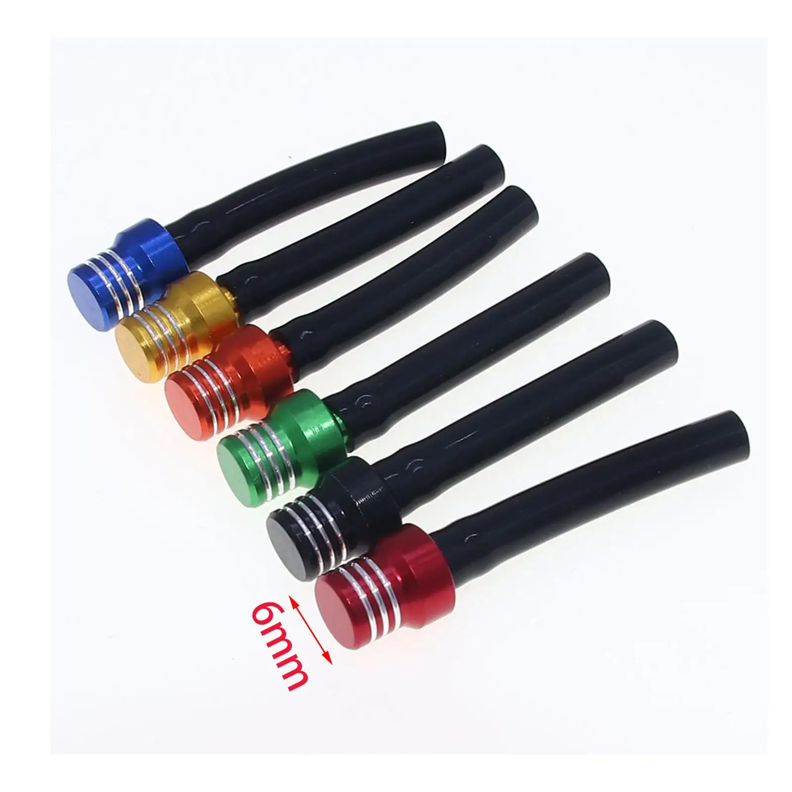 Fuel Tank Air Vent Aluminum Breather Hose Set Universal Motorcycle Gas Cap Cover Upgrade for Off Road and Street Bikes