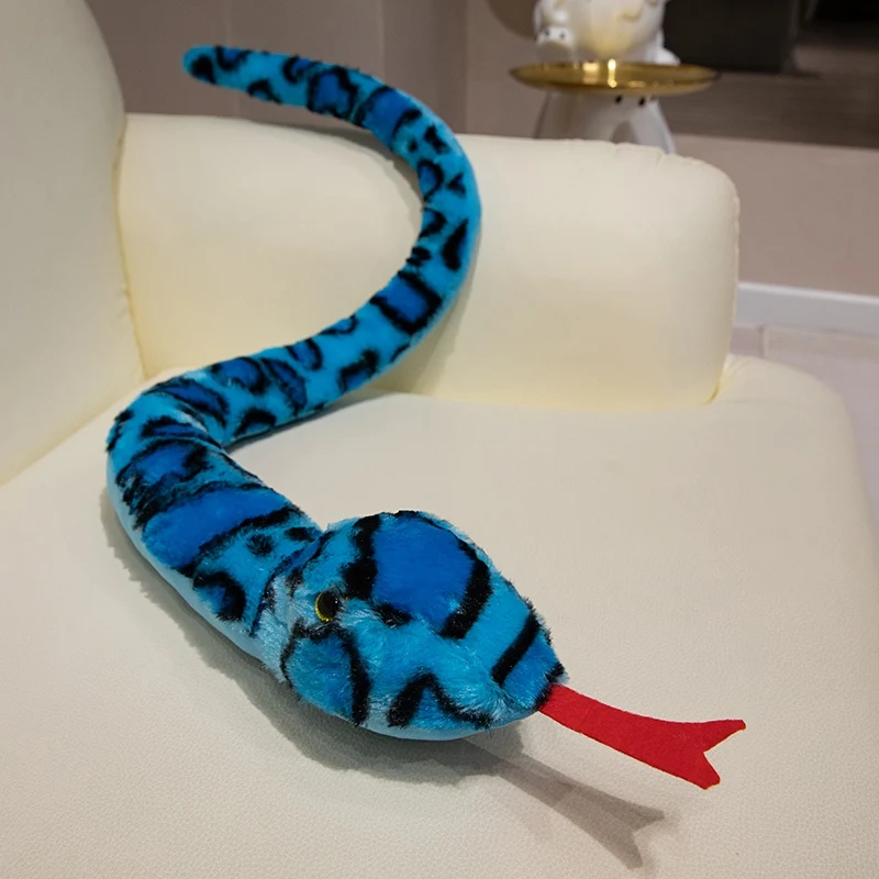 Cartoon Imitation luminous Snake Plush Toys Cute Stuffed Animals Plush Toy Colorful Doll Pillow Lovely Gift