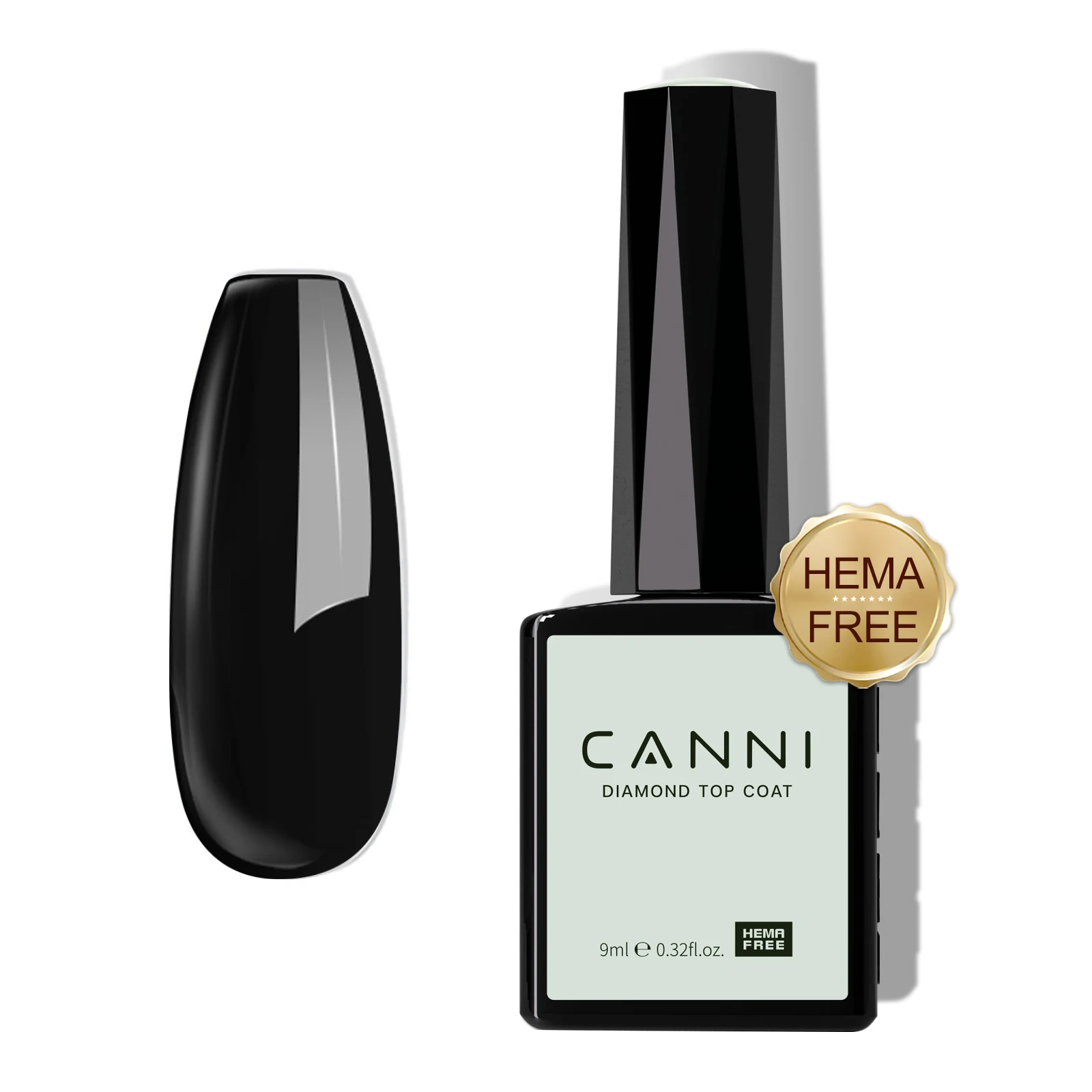 CANNI Super Glossy Diamond Nowipe Top Coat 9ml HEMA GRATIS nagelgellak losweken UV LED semi-permanente lange slijtage toplaag