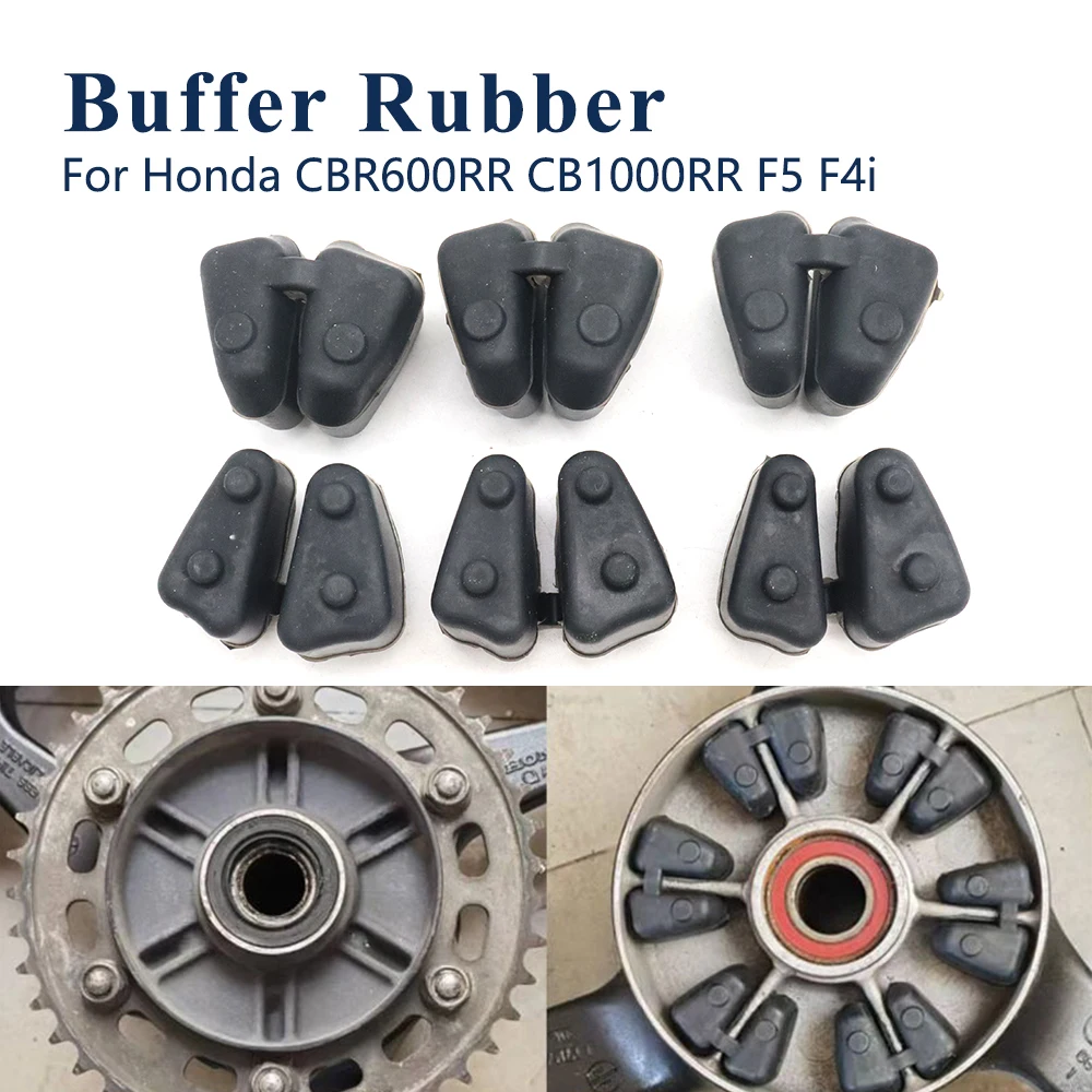 

6Pcs Motorcycle Rear Wheel Drum Rubber For Honda CBR600RR CBR1000RR F5 F4i CBR954 CBR959 Rubber Buffer CBR 600RR 1000RR