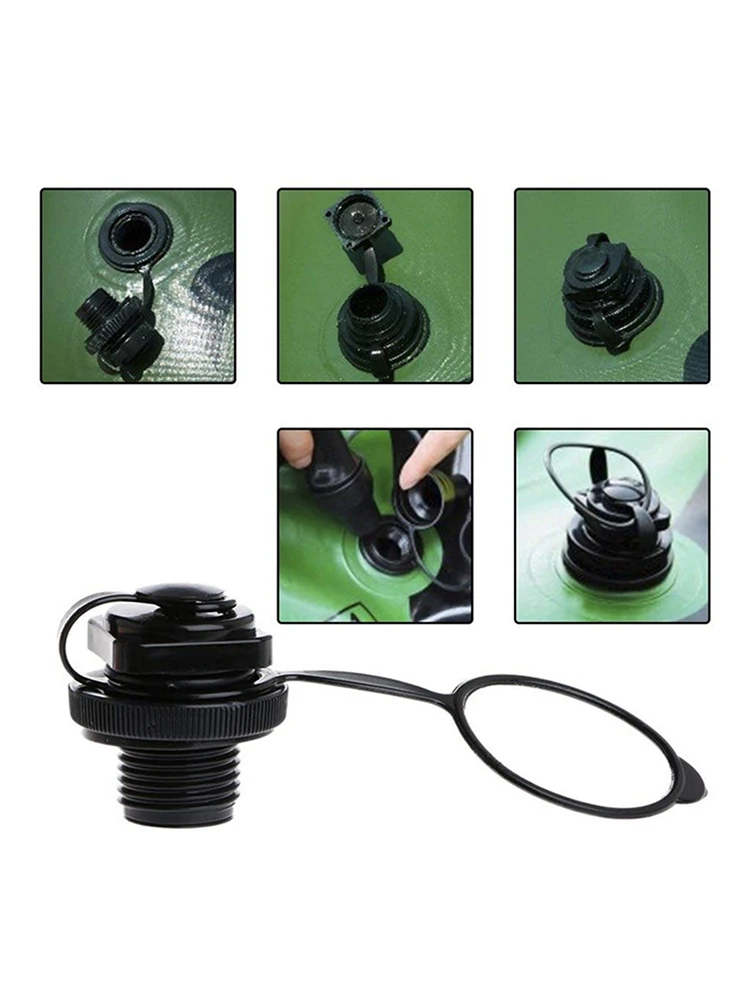 Tutup Nosel Udara Perahu 2 in 1, Penutup Katup Udara Pengaman untuk Katup Kasur Perahu Tiup, Penutup Katup Kayak