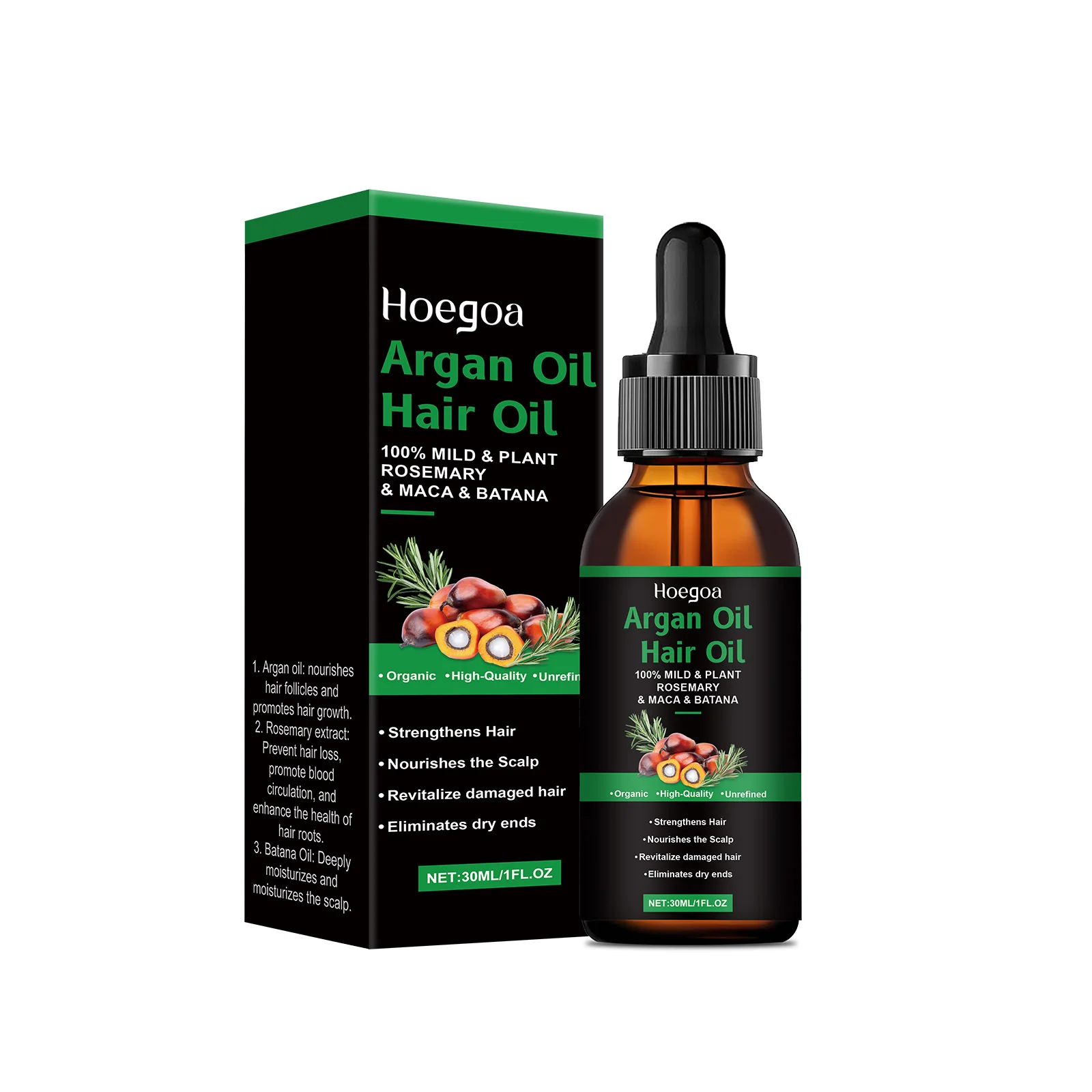 

Эфирное масло для ухода за волосами Hoegoa Argan, улучшающее сухие и разделенные волосы и питает эфирное масло для ухода за волосами, 2 шт.