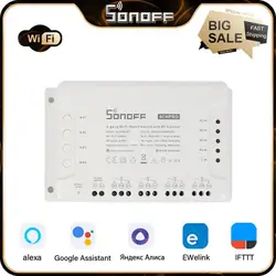 SONOFF 4CH R3/ Pro R3 Wifi Smart Switch EWeLink-Remote Control For Smart Home Support Voice Control Work With Alexa Google Home