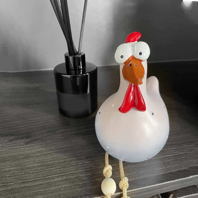 AB09-Resin Rooster Outdoor Statues Funny, Waterproof And Does Not Fade Suitable Courtyard, Garden, Balcony Decoration