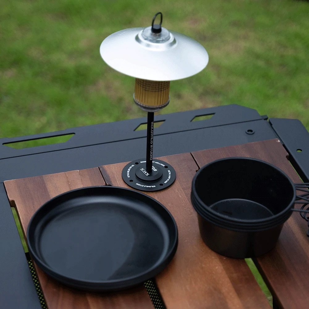 Camping Lights Support Foldable Detachable Stand Aluminum Lantern Stand Holder for Goalzero Blackdog 38 Explore Lamps Stand view 3