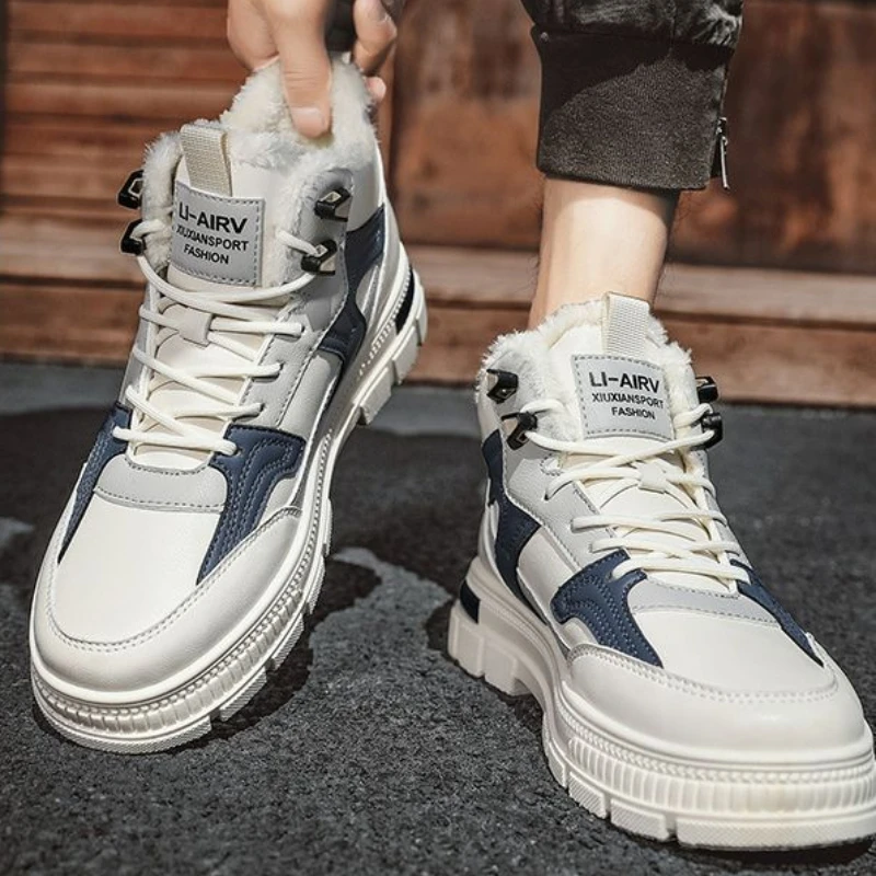 

Зимняя спортивная обувь для мужчин, новые зимние кроссовки для мужчин, повседневная удобная хлопковая обувь, предложение обуви, модная распродажа, флисовая работа