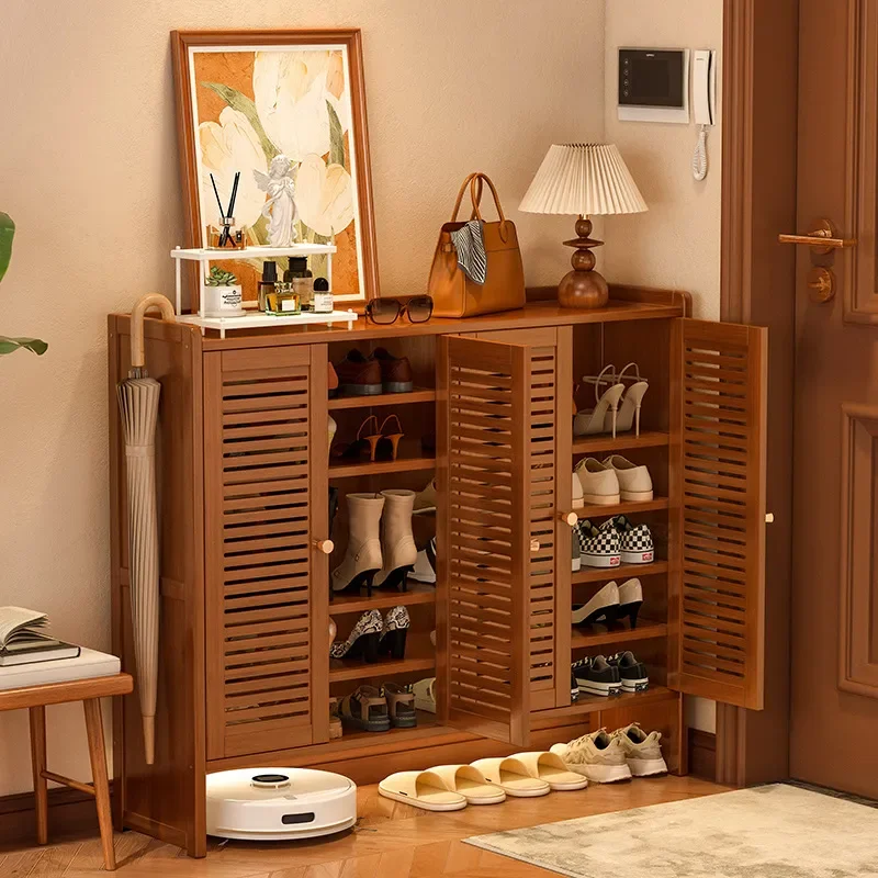 for Integrated Cabinet Shoe Rack Large Capacity Entrance Wall Mounted Vertical Storage Light Luxury High End Household