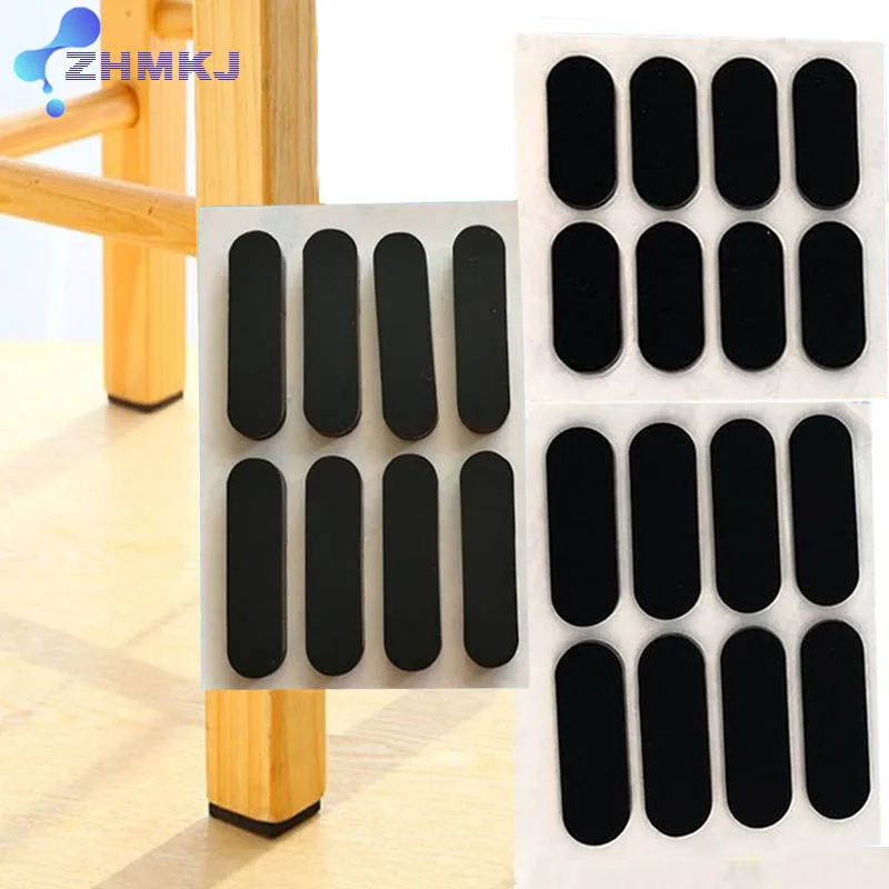 Self Adhesive Furniture Leg Feet Rug Felt Pads Anti Slip Mat Bumper Damper Chair Table Protector Laptop Chassis Foot Rubber Pad