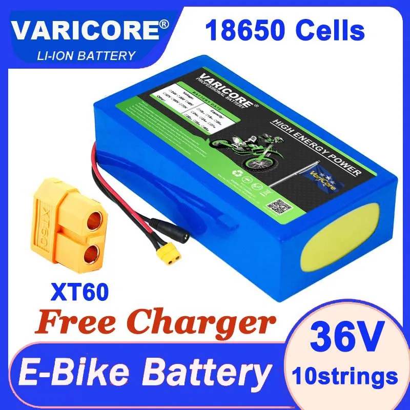 VariCore 48 В 32 Ач 20 Ач 24 Ач 18 Ач 15 Ач 18650 Литиевый аккумулятор 54,6 В 750 Вт 1000 Вт 1200 Вт 1500 Вт Встроенная защита цепи BMS