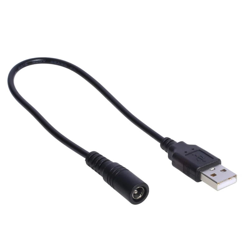 Câble d'alimentation USB mâle DC5521 5V, cordon adaptateur pour ventilateur/haut-parleur USB