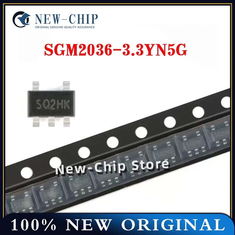 

50PCS-1000PCS/LOT SGM2036-3.3YN5G/TR SGM2036 SQ2** SOT-23-5 Low voltage differential linear regulator chip New original