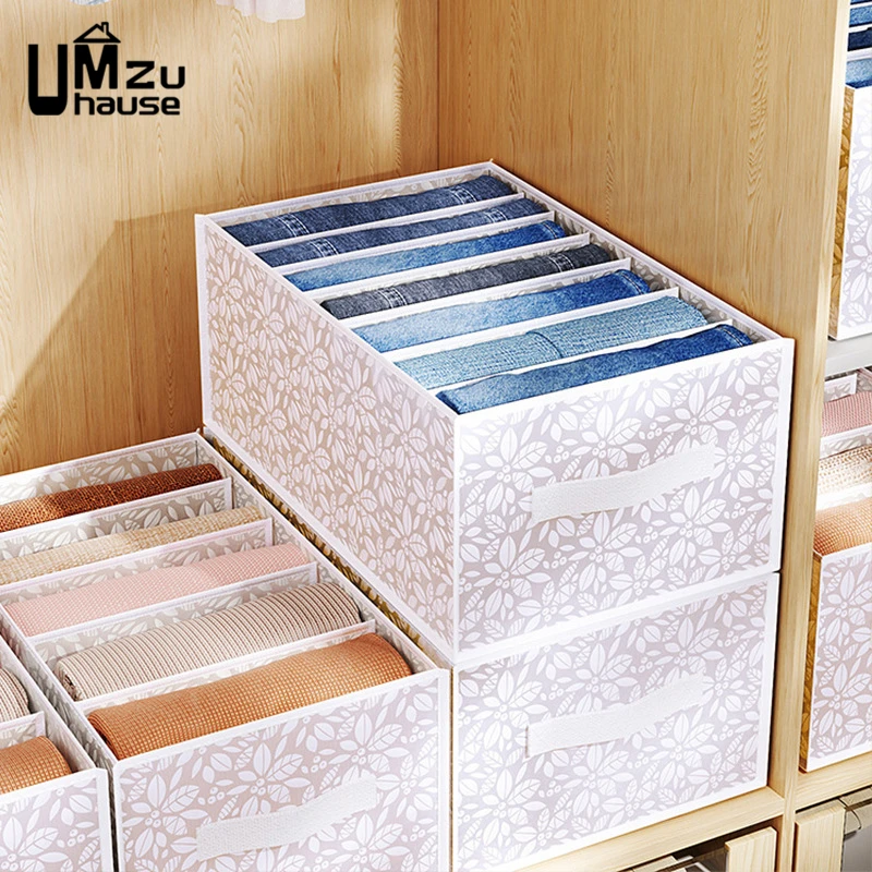 Underwear Drawer Organizers Briefs Knickers Socks Pants Tie Box Clothes Case Divider Holder Foldable Bin Wardrobe Closet Storage