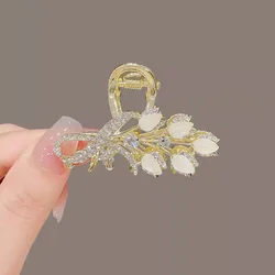 Alloy mini hair clip,metal rhinestone hair Accessories, 5.4cm Simple hairpin,Thin hair Styling Tools for women