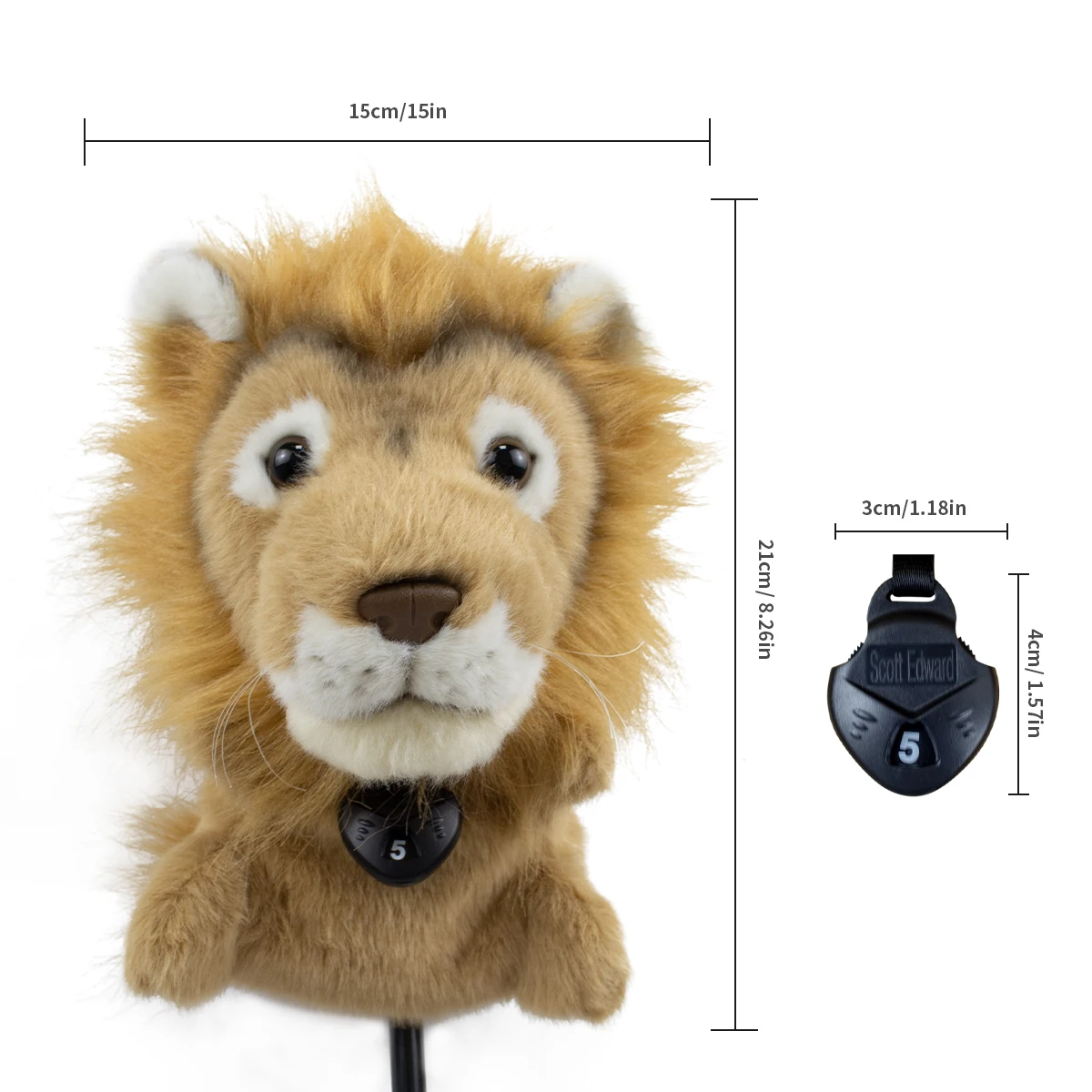 Cute animal golf club cover - head protection cover - scratch-resistant and wear-resistant - portable and durable