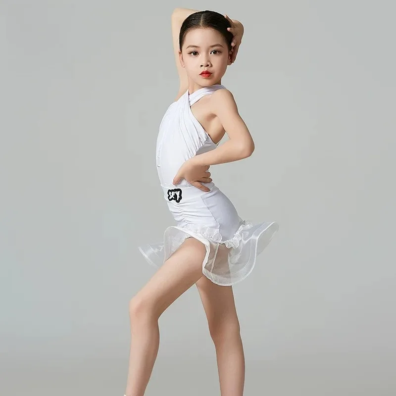 Professional Latin Dance Dress Summer New Training Outfit Competition Performance Premium Stage Costume Trendy Cha Cha Dancewear