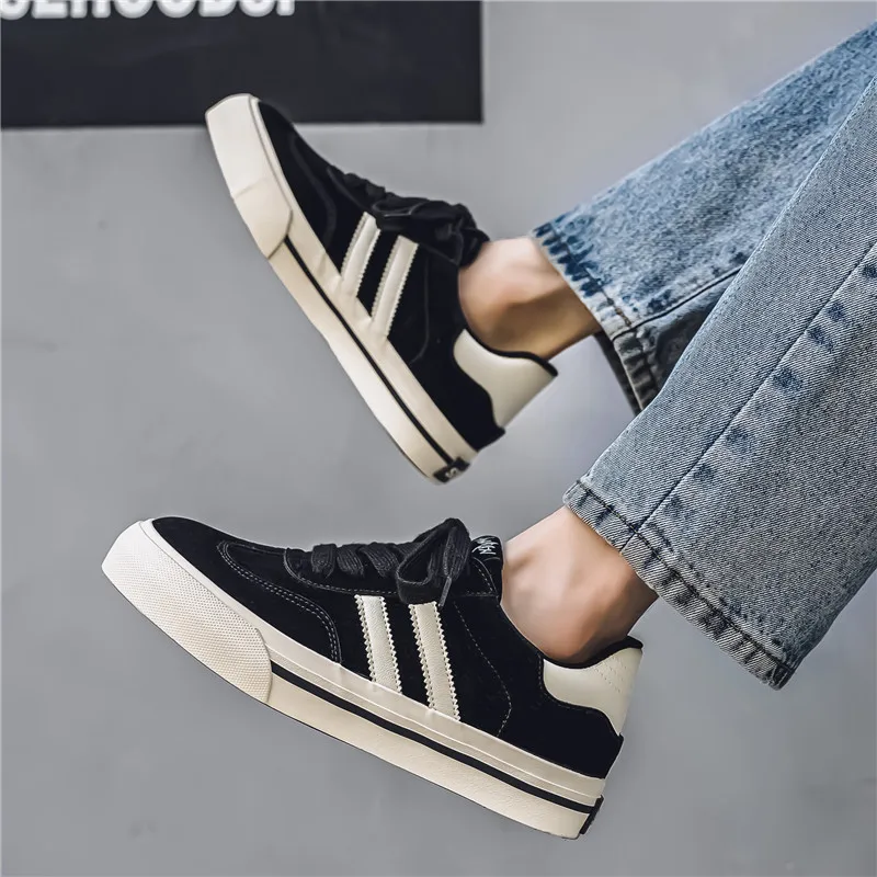 Mode Braun Flache Vulkanisierte Schuhe Komfortable Günstige Marke Skateboard Schuhe Männer Heißer Verkauf männer Casual Sneaker zapatillas hombre