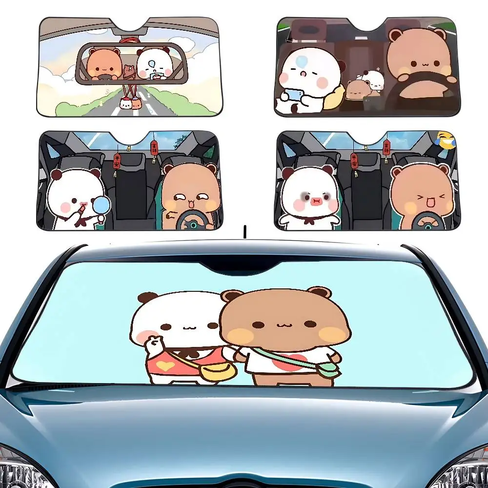 

Bubu Dudu Car SunShade Windscreen Front Window Visor 70x130cm Sun Visor Solar Protect Plaid Gift Novelty Car