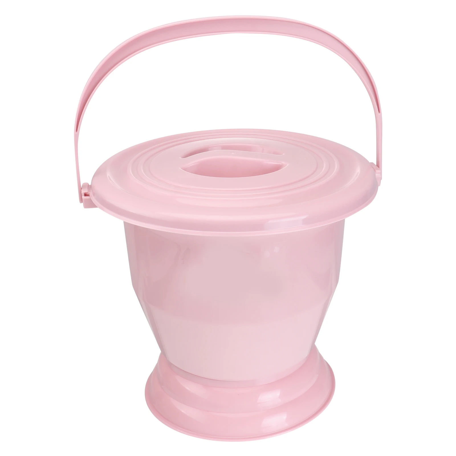 

1pc Thickened Chamber Pot Portable Bedpan for Elder Children Pregnant Women Durable PP Plastic Simple Design Lock Lid Cover