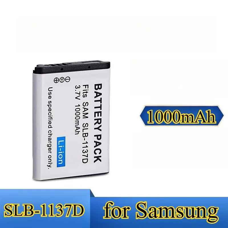 بطارية بديلة 1000 مللي أمبير في الساعة لهاتف سامسونج SLB-1137D لكاميرا Digimax NV11 NV100 NV30 NV40 NV103 I80 I85 الرقمية
