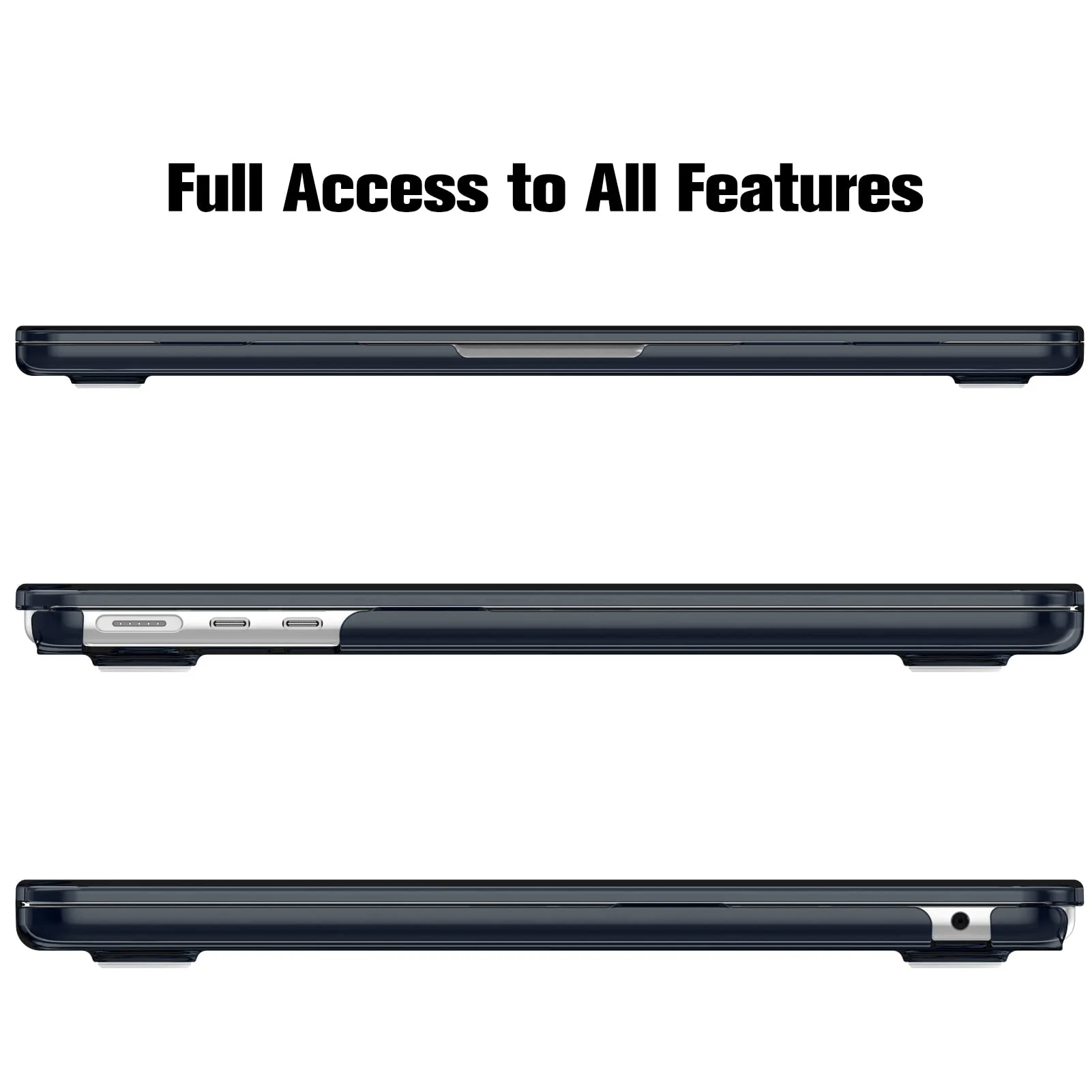 Capa para laptop nova para Macbook Air 13 15 M2 A2681 A2941 Touch Bar ID Pro 14 A2442 A2779 2023 Mac 13 14 15 16 polegadas A2485 A2780 Capa