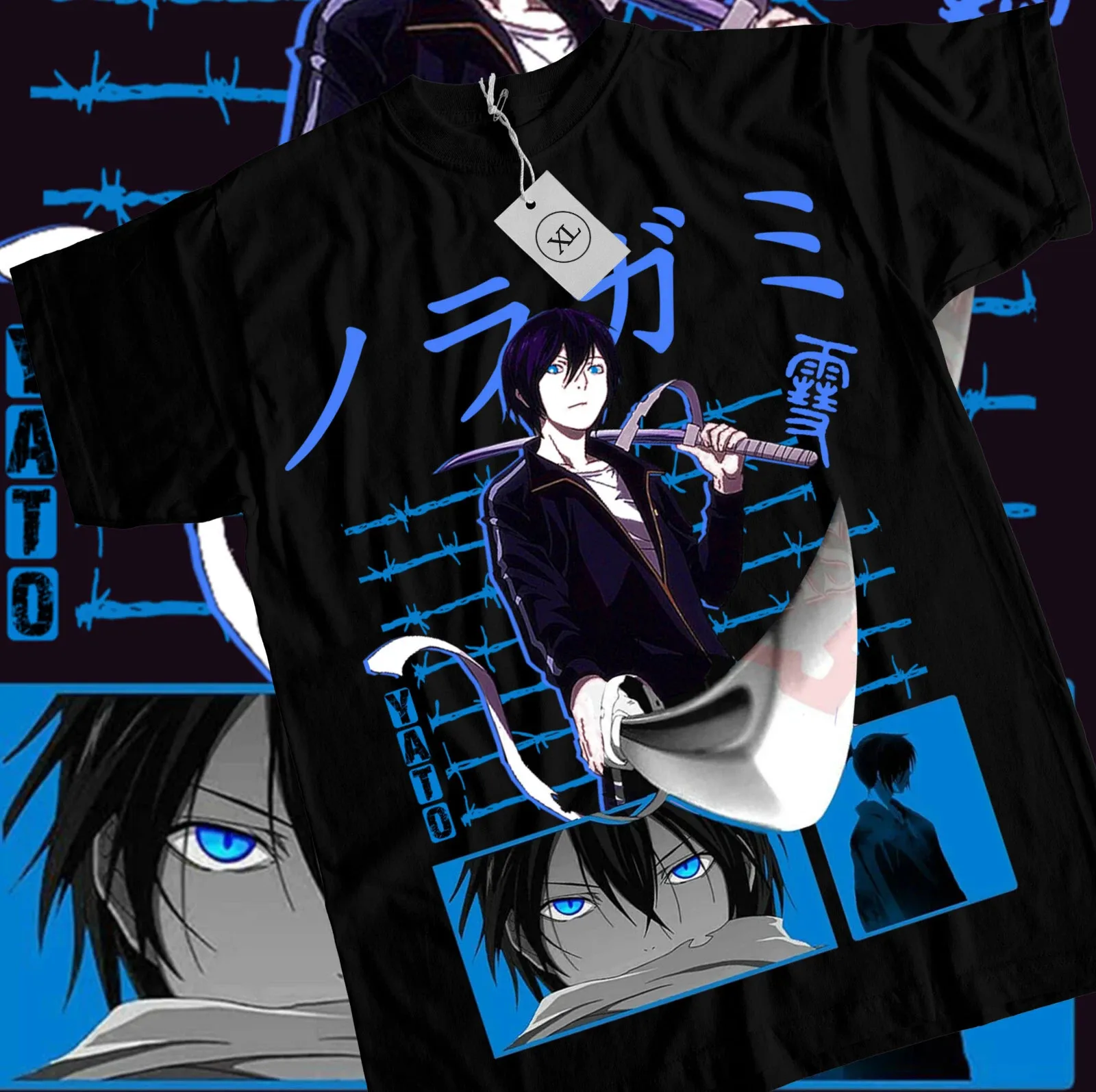 Noragami God Of Calamity Noragami Yato Shirt Anime Manga T-shirt Black